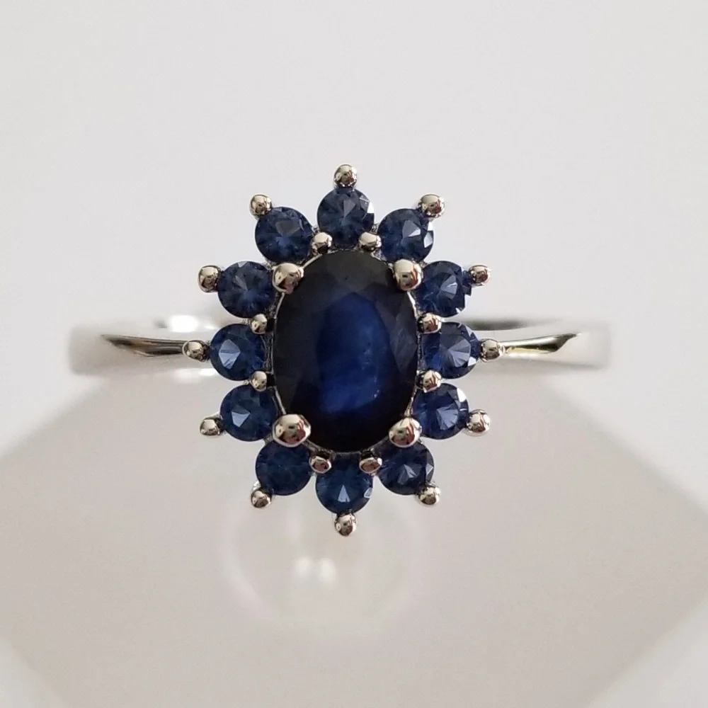 2ct TW Natural Sapphire Ring - Picture 2 of 8